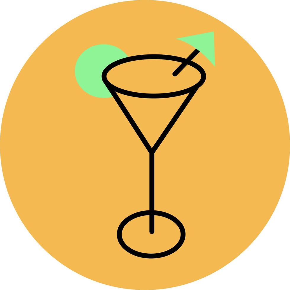 cocktail de vacances, illustration, vecteur sur fond blanc.