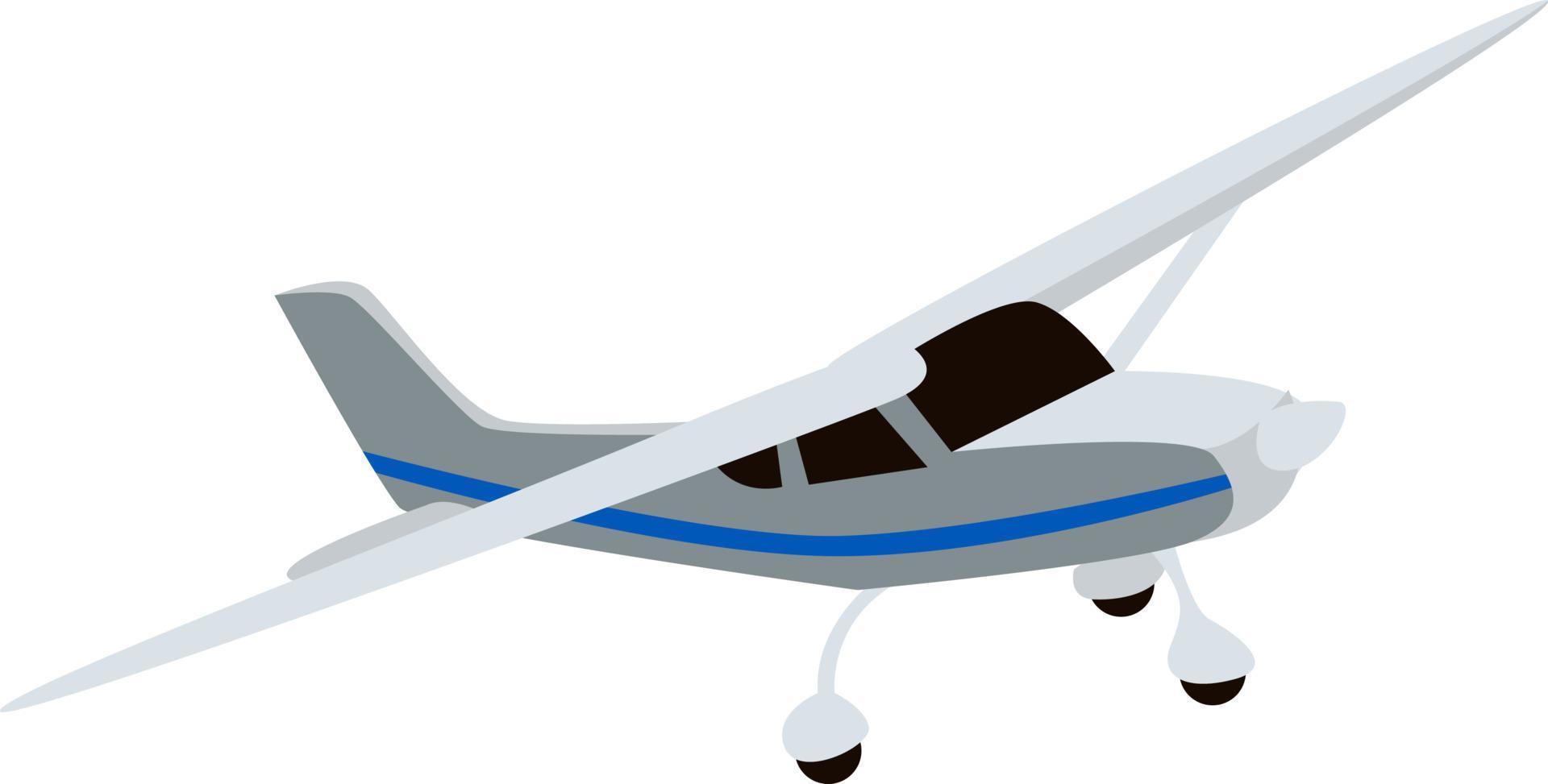 avion volant, illustration, vecteur sur fond blanc