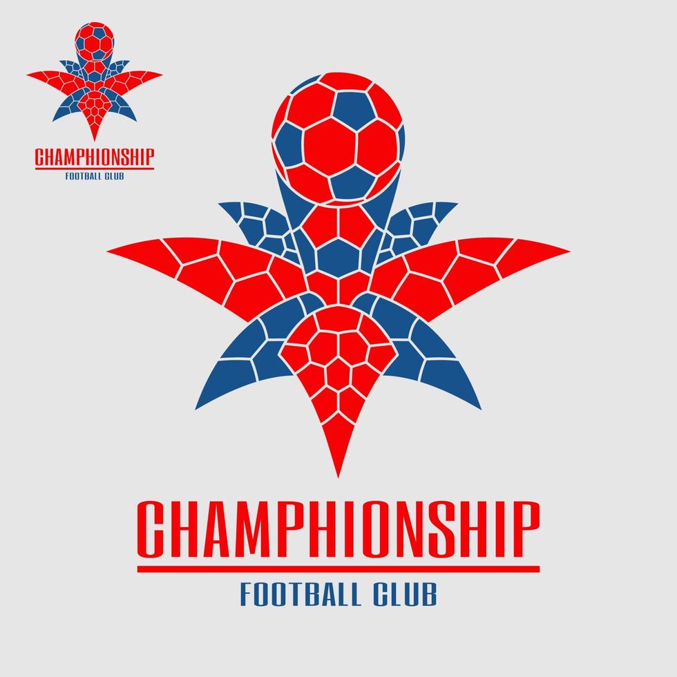 logo du football, élément de football, ligue des champions, design simple et moderne. vecteur