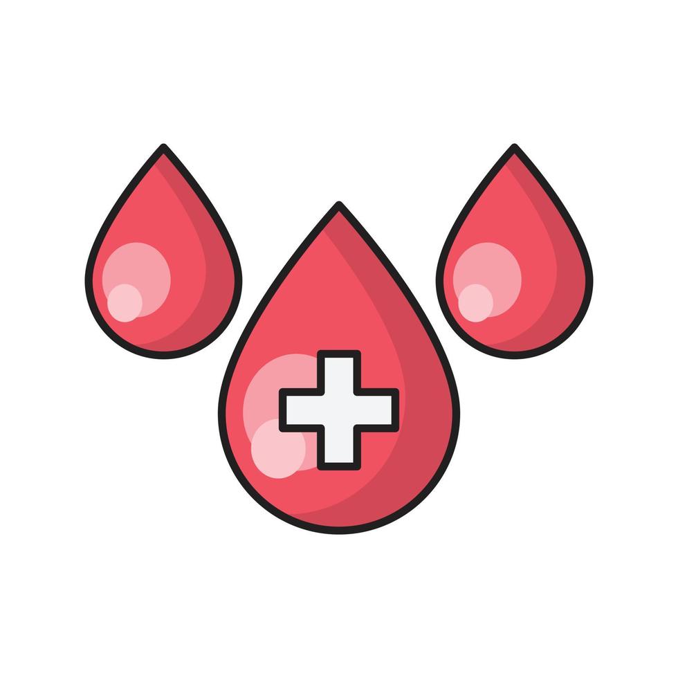 illustration vectorielle de goutte de sang sur un fond. symboles de qualité premium. icônes vectorielles pour le concept et la conception graphique. vecteur