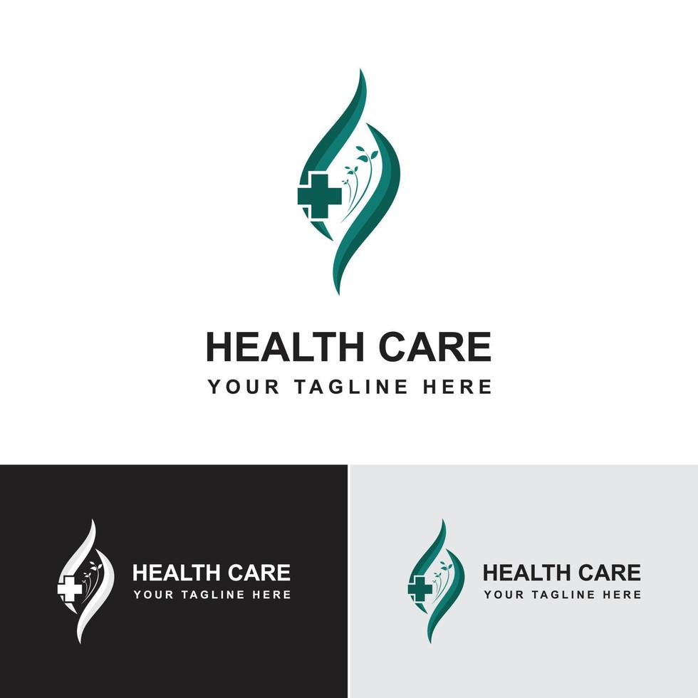 modèle de conception de logo de soins de santé-vecteur de créateur de logo médical et de santé. vecteur