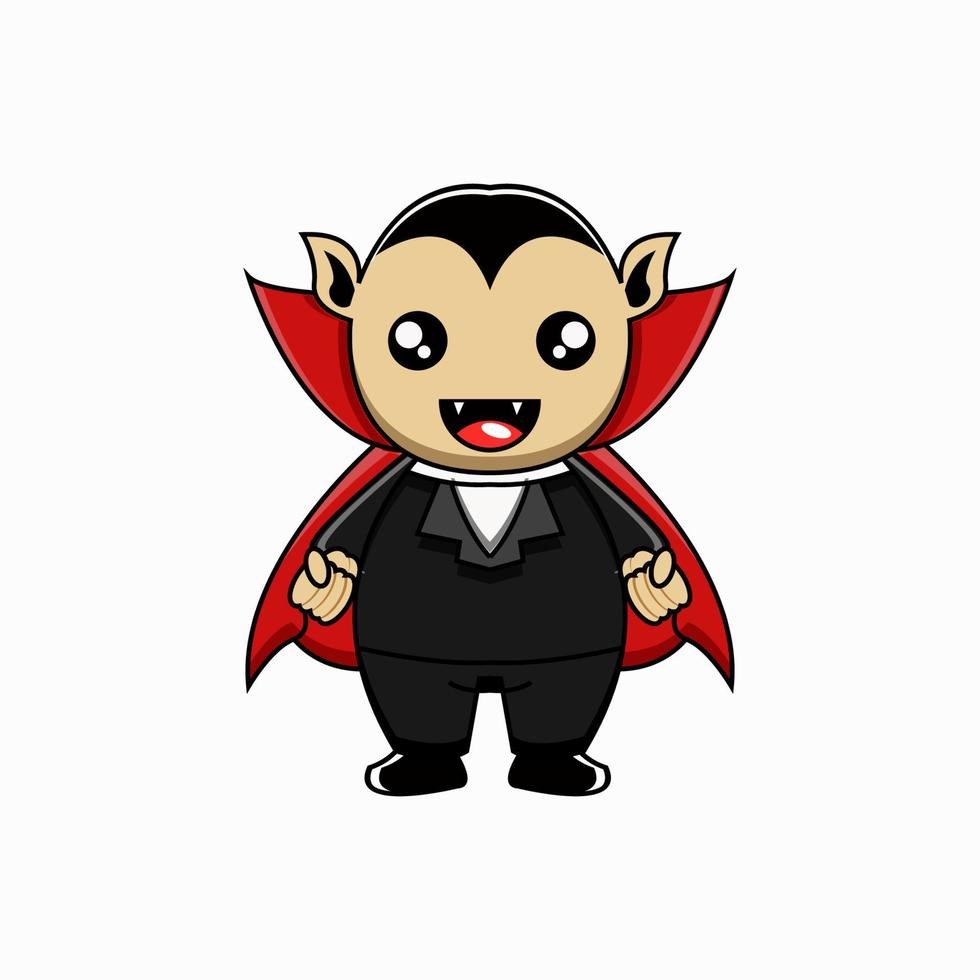 vecteur d'illustration mignon halloween dracula