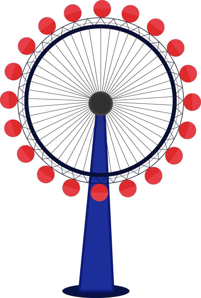 balançoire ronde, illustration, vecteur sur fond blanc.