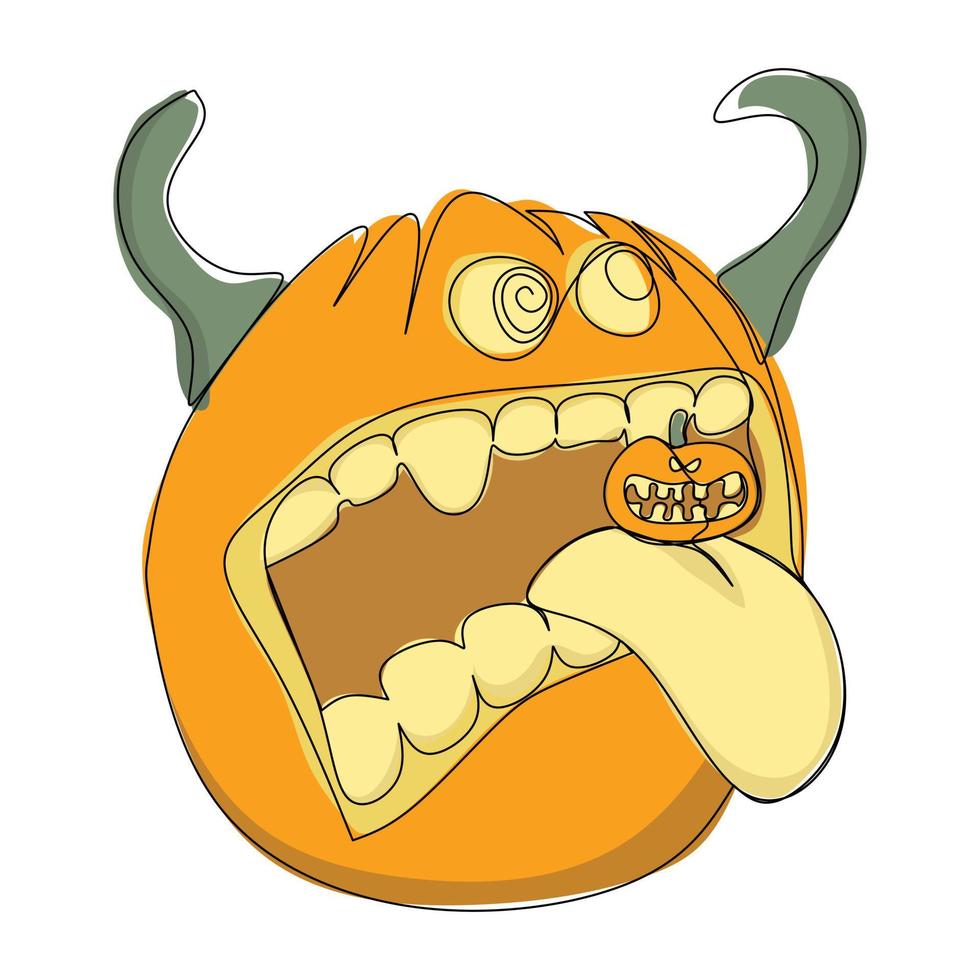 illustration de citrouille halloween vecteur