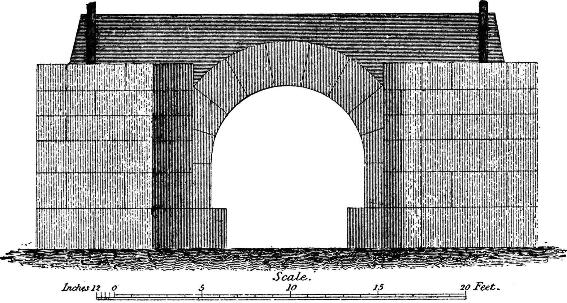 four, illustration vintage. vecteur