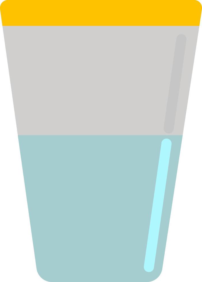 verre d'eau, illustration, vecteur sur fond blanc.