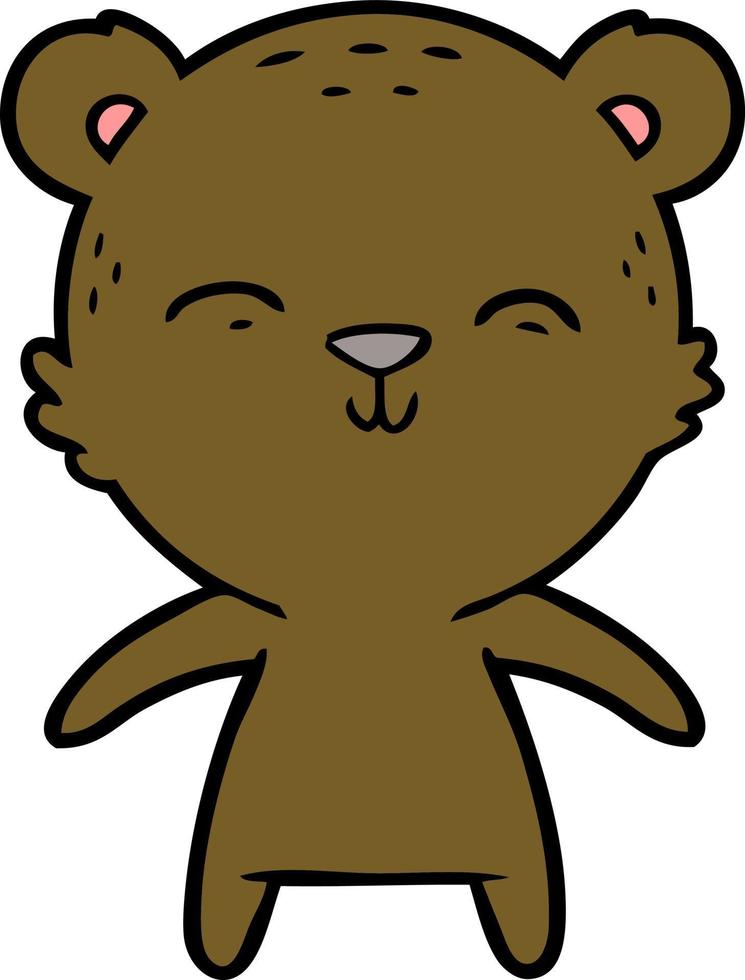 personnage d'ours de vecteur en style cartoon