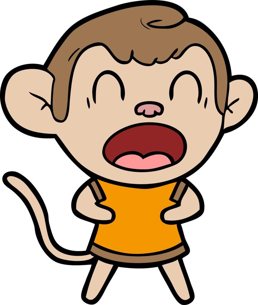 personnage de singe vecteur en style cartoon