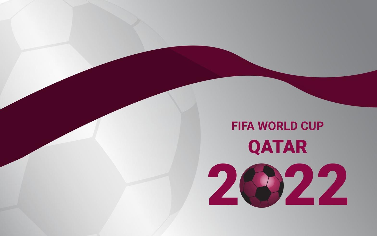 coupe du monde fifa qatar 2022 modèle de bannière de fond illustration vectorielle vecteur