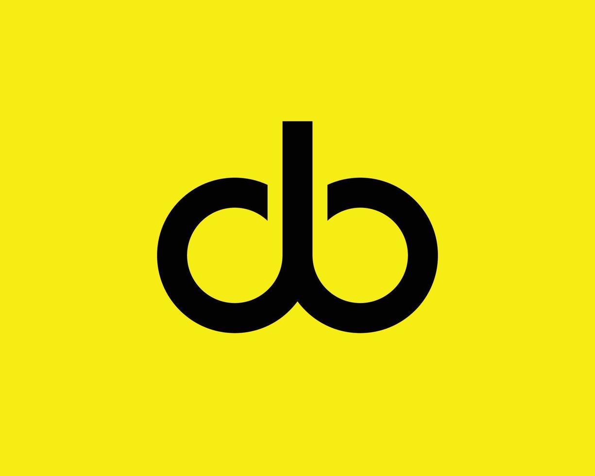modèle de vecteur de conception de logo db bd