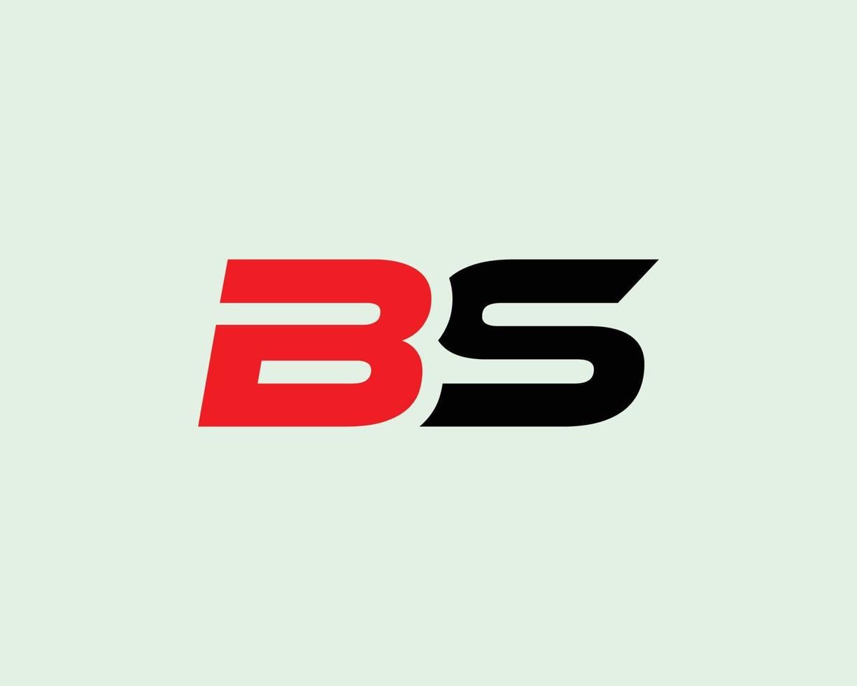 modèle de vecteur de conception de logo bs sb