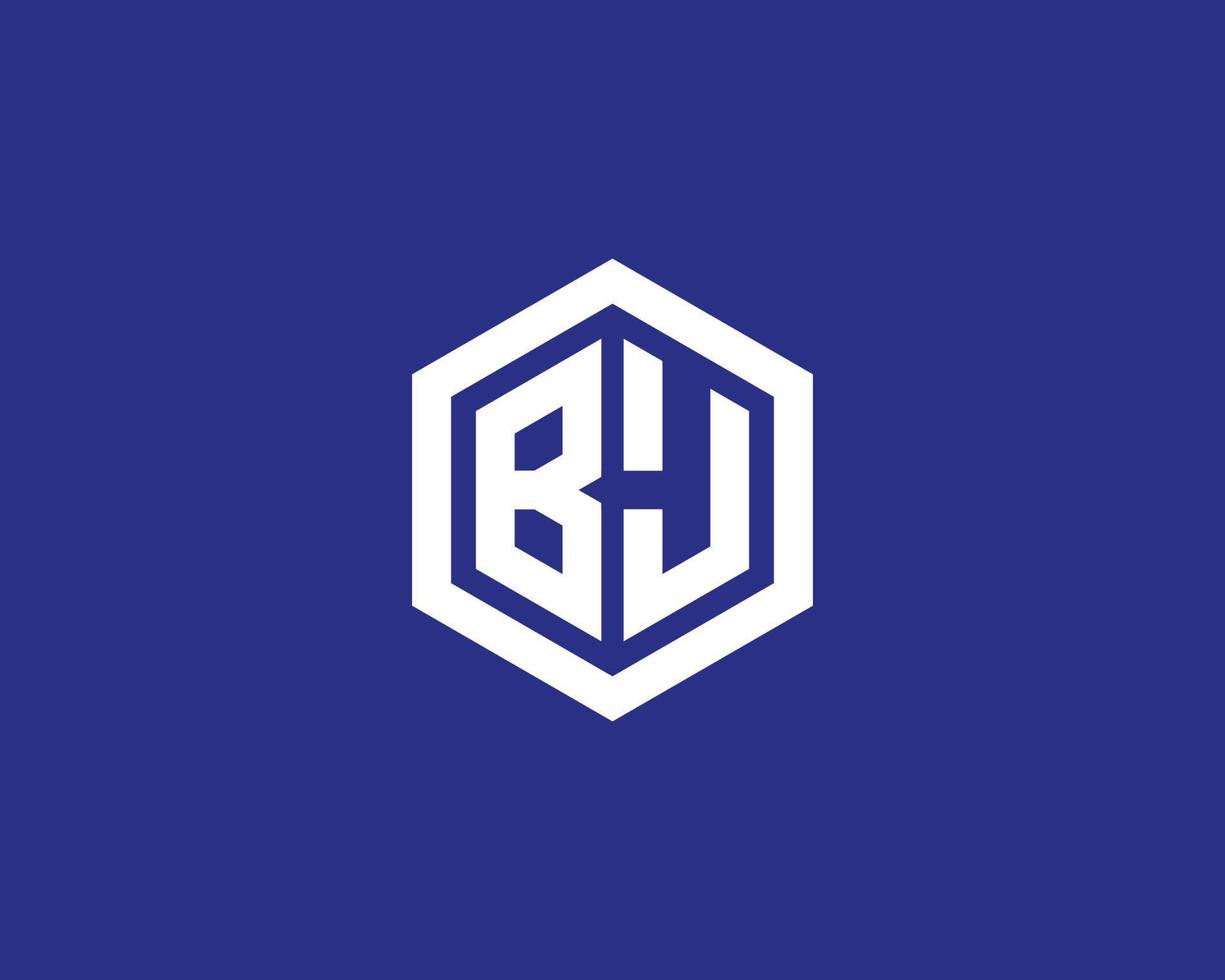 modèle de vecteur de conception de logo bj jb