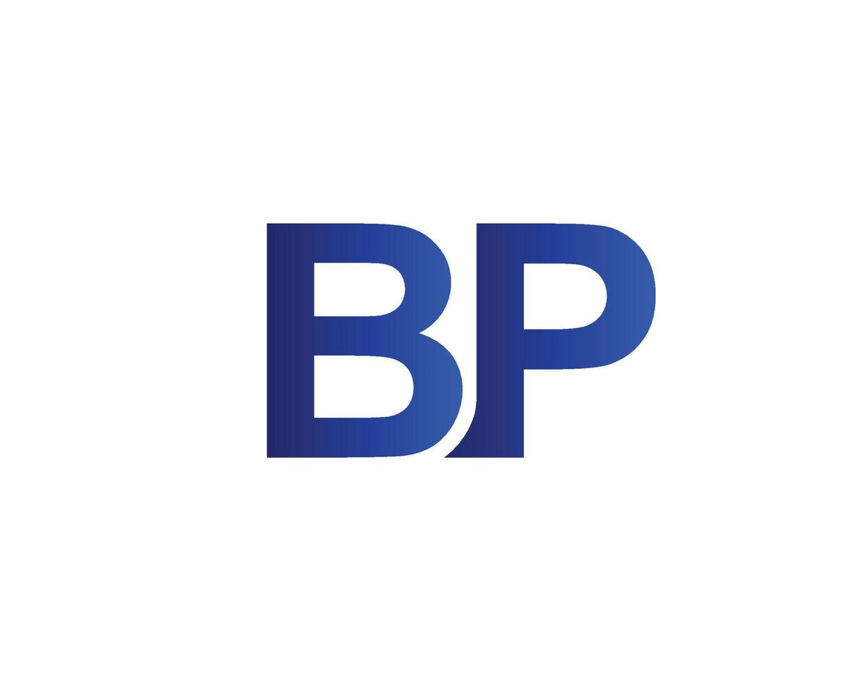 modèle de vecteur de conception de logo bp pb