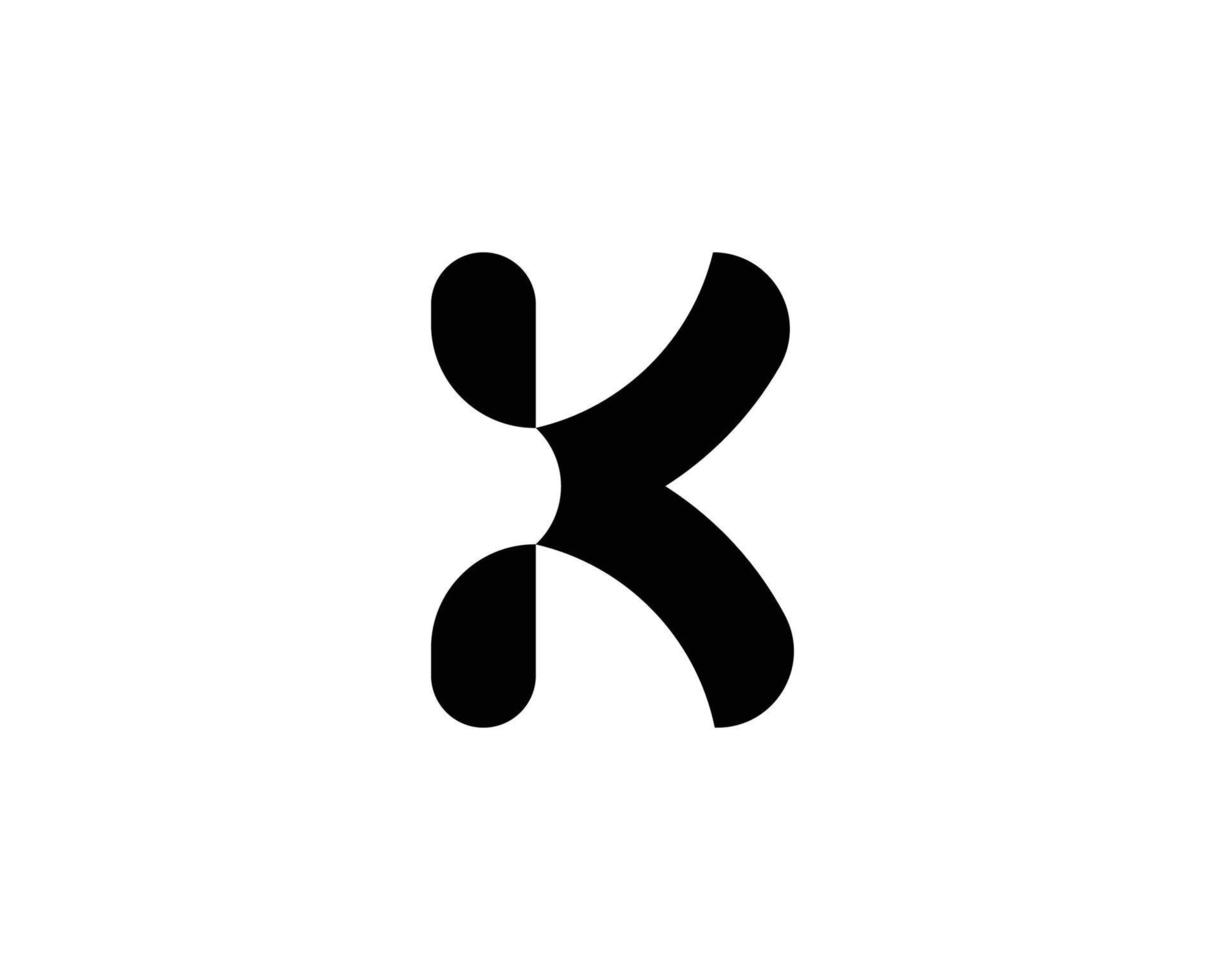 modèle de vecteur de conception de logo k