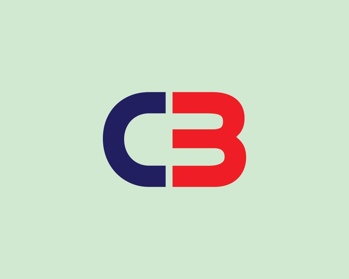 modèle de vecteur de conception de logo cb bc