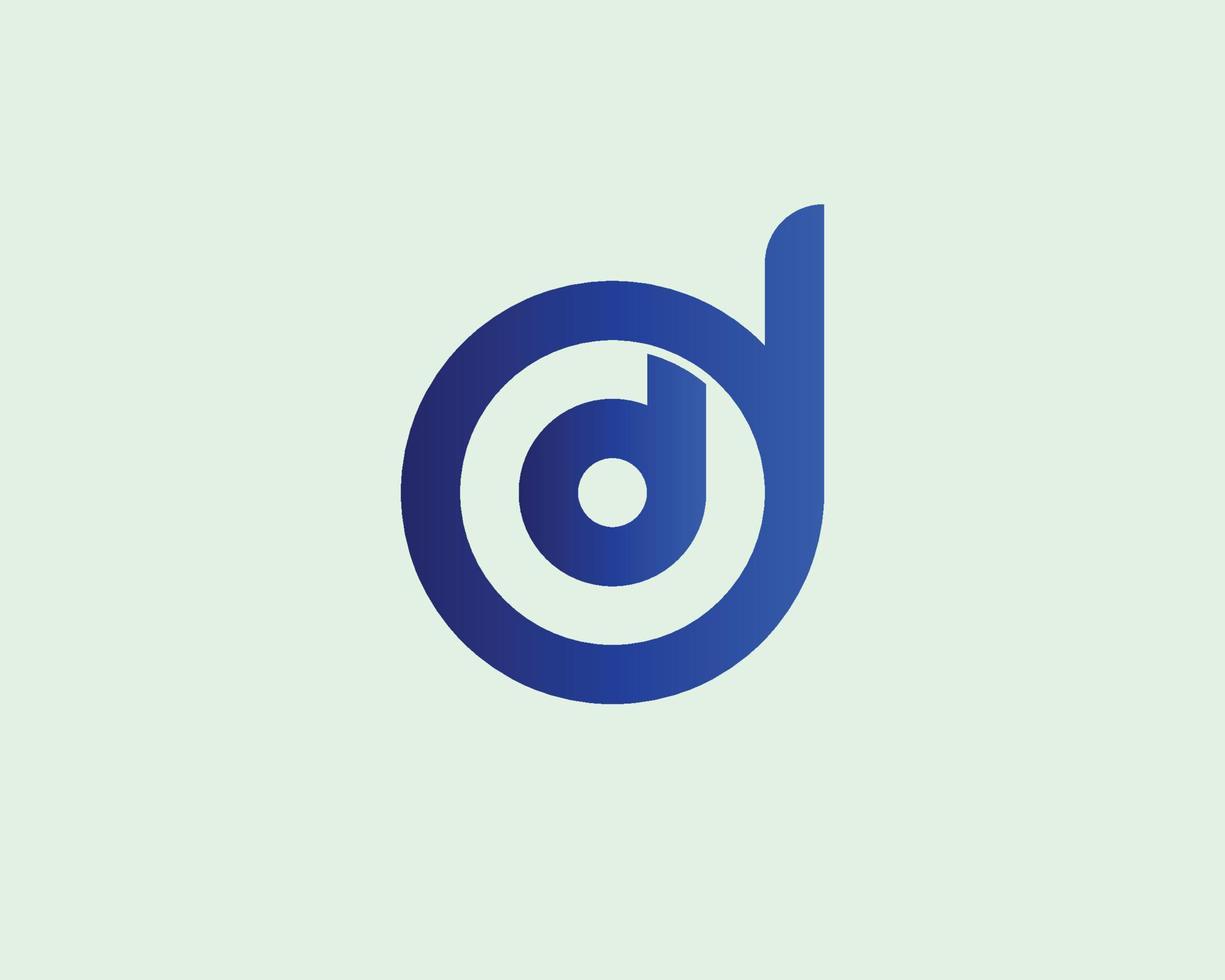 modèle de vecteur de conception de logo dd