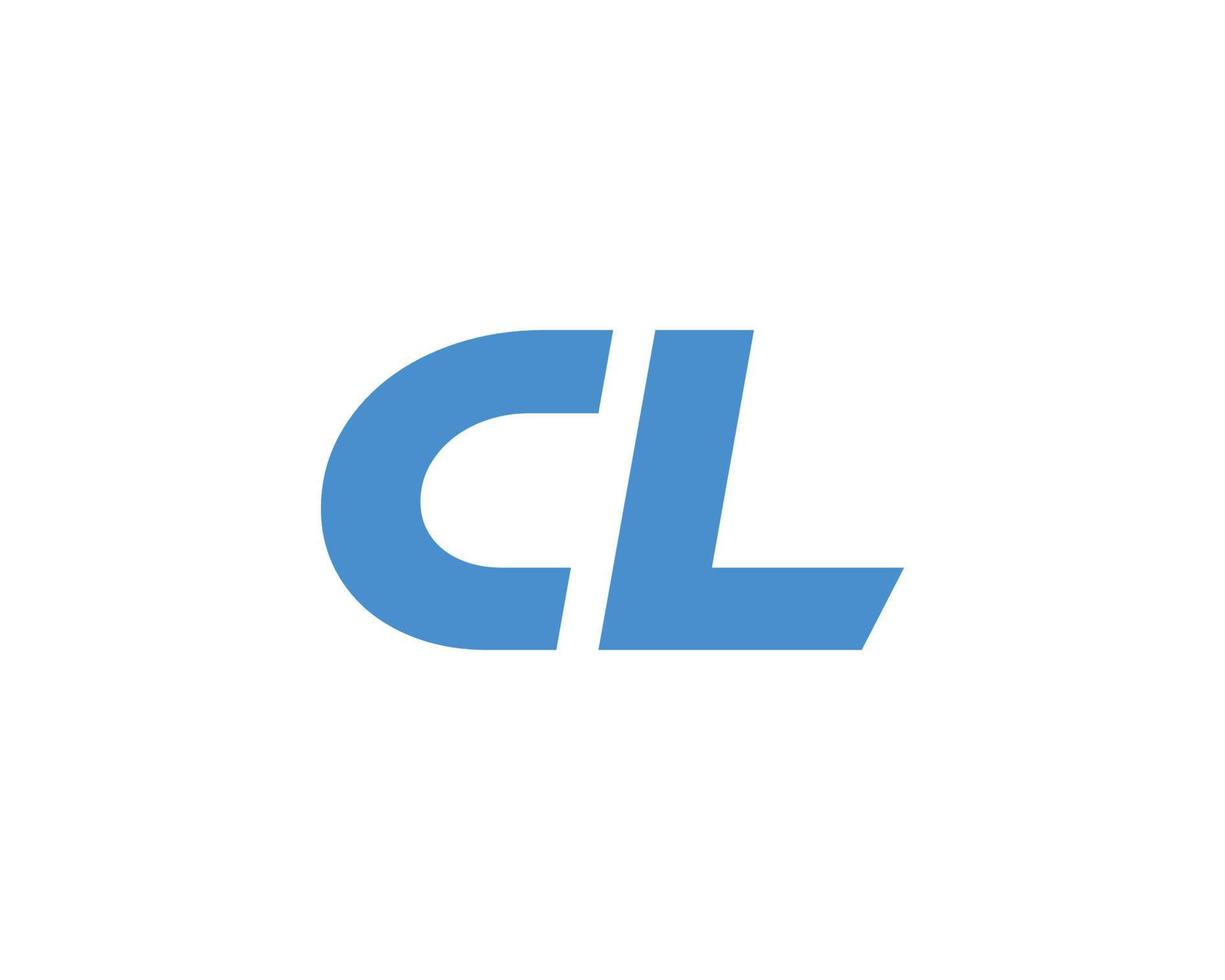 modèle de vecteur de conception de logo cl lc