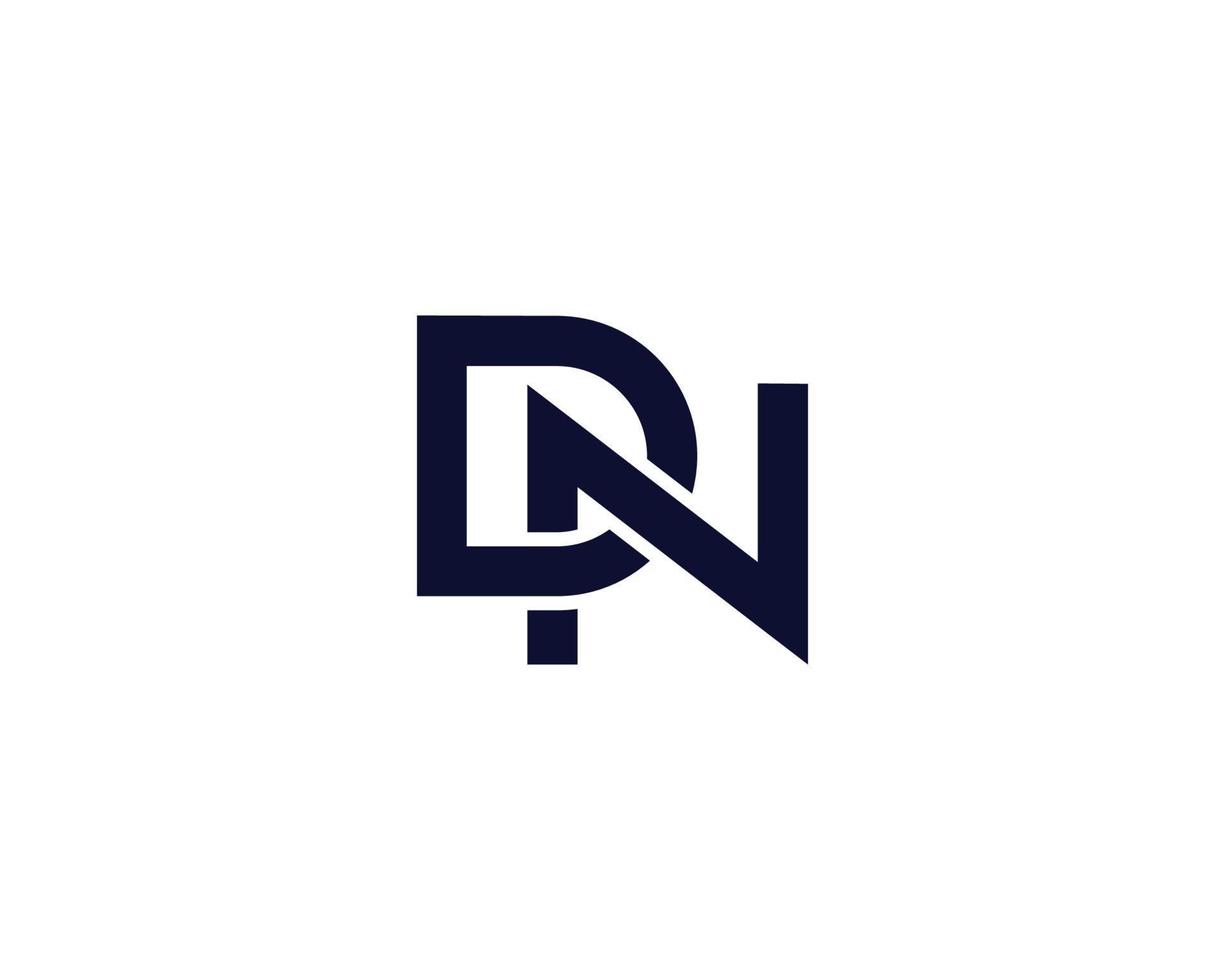 modèle de vecteur de conception de logo dn nd