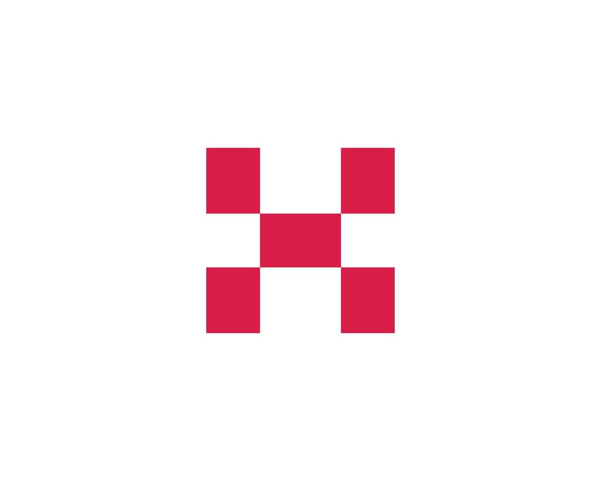 modèle de vecteur de conception de logo h