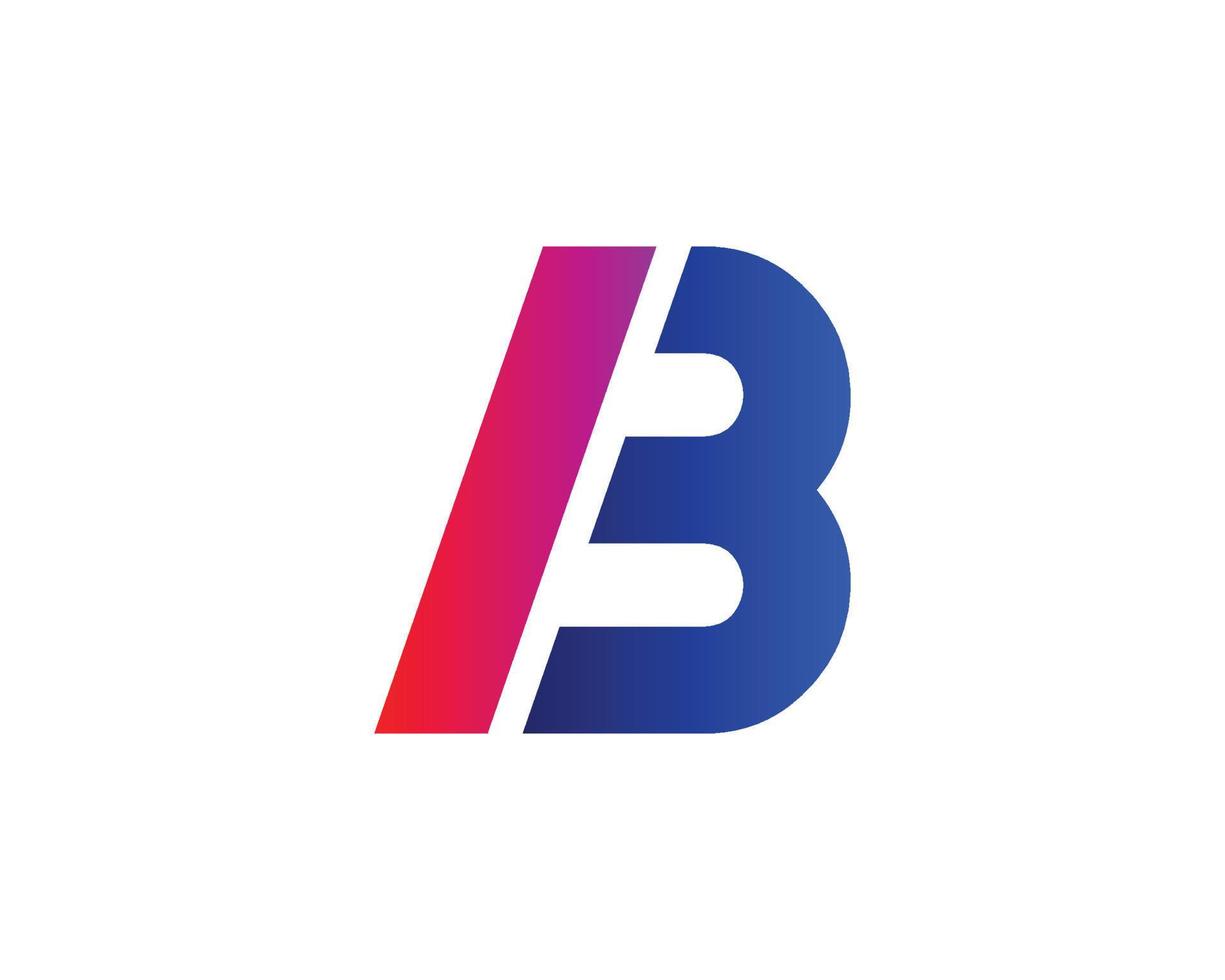 modèle de vecteur de conception de logo bi ib