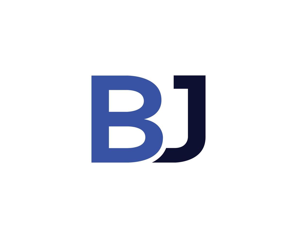 modèle de vecteur de conception de logo bj jb