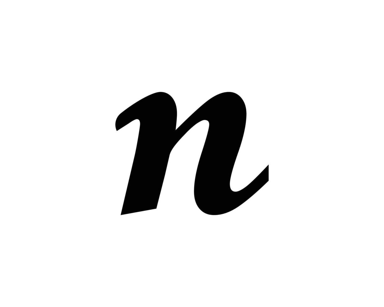 modèle de vecteur de conception de logo n nn