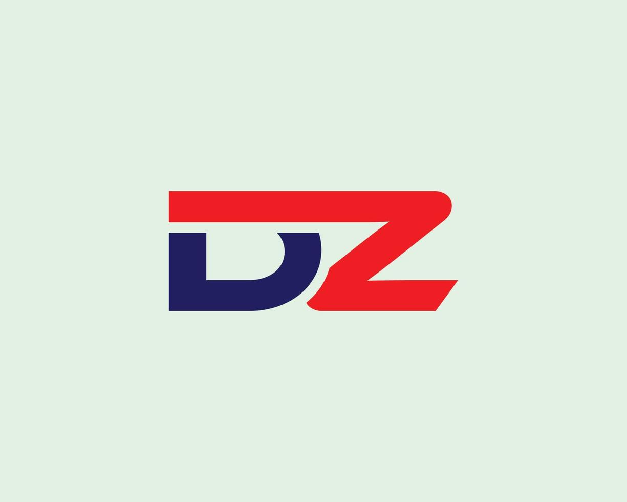 modèle de vecteur de conception de logo dz zd