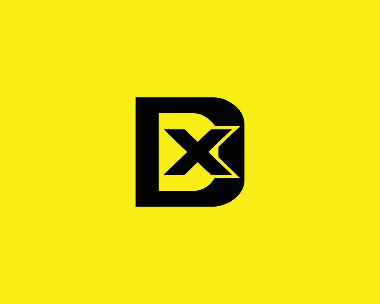 modèle de vecteur de conception de logo dx xd