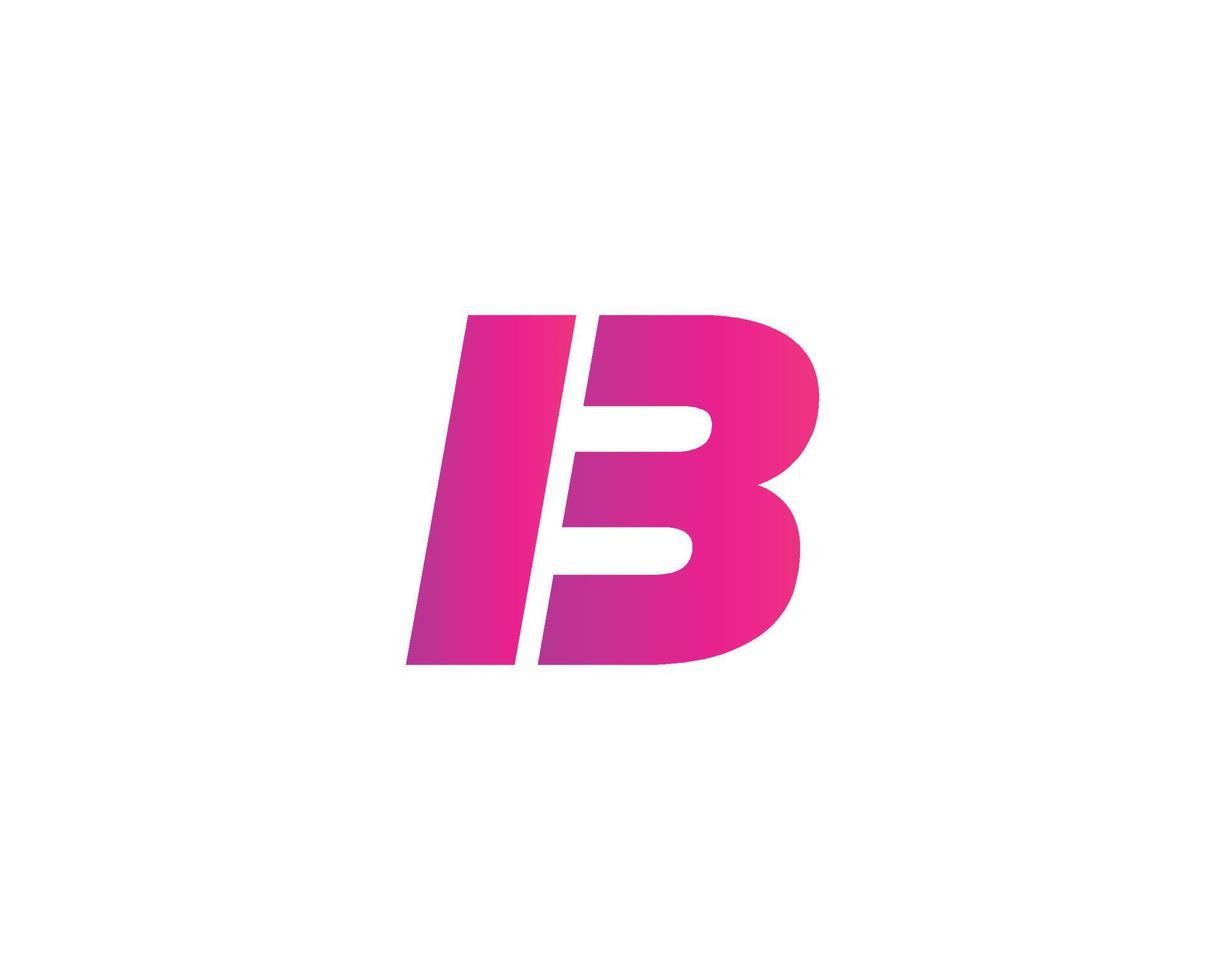 modèle de vecteur de conception de logo bi ib