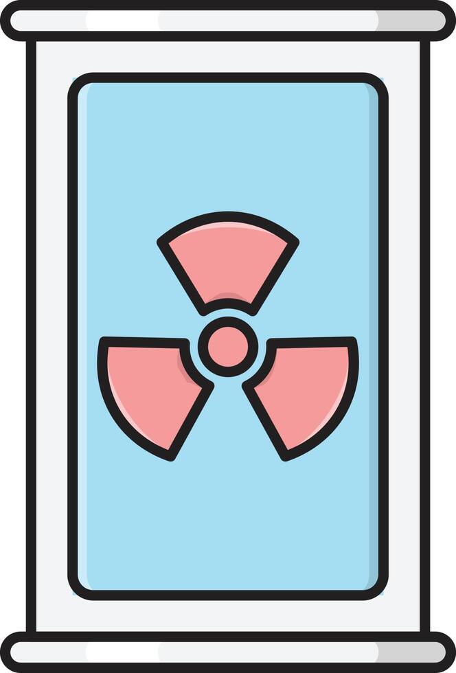 illustration vectorielle nucléaire sur fond.symboles de qualité premium.icônes vectorielles pour le concept et la conception graphique. vecteur