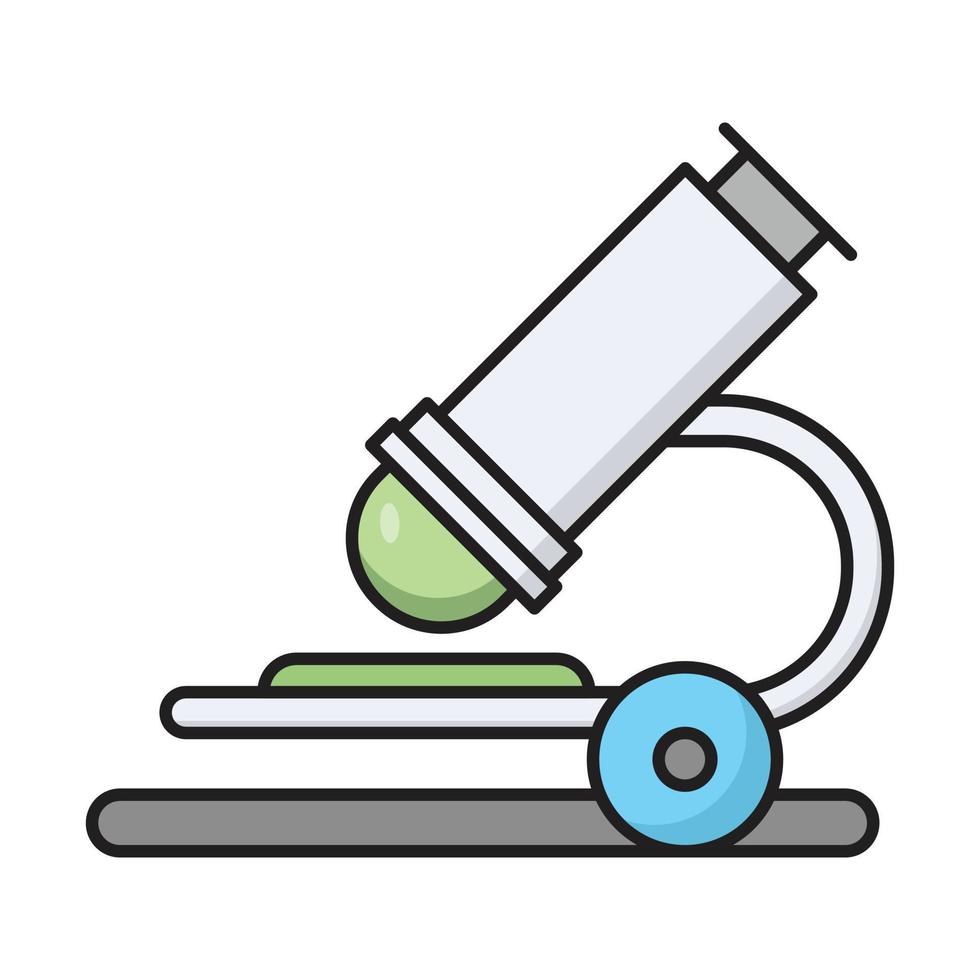 illustration vectorielle de microscope sur fond.symboles de qualité premium.icônes vectorielles pour le concept et la conception graphique. vecteur