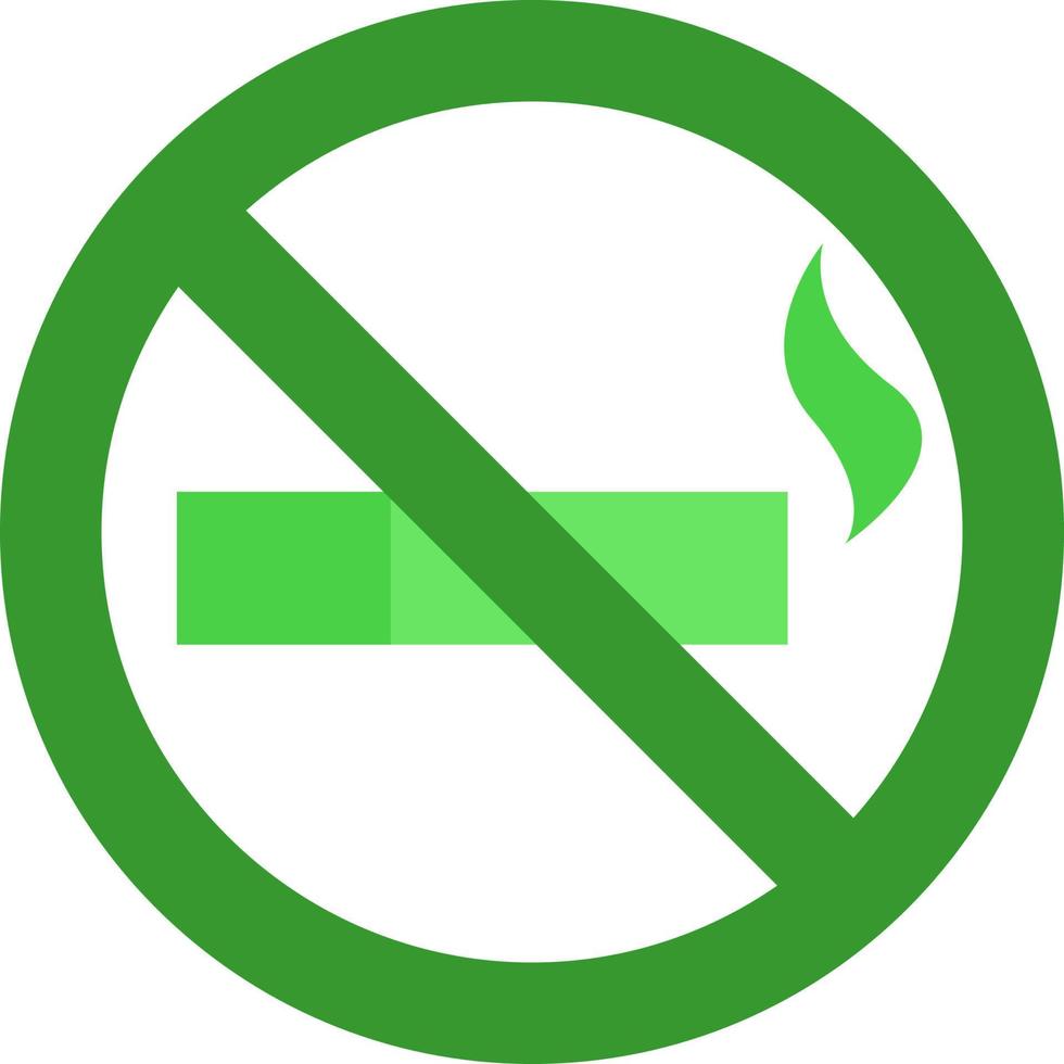 écologie zone non fumeur, illustration, vecteur sur fond blanc.