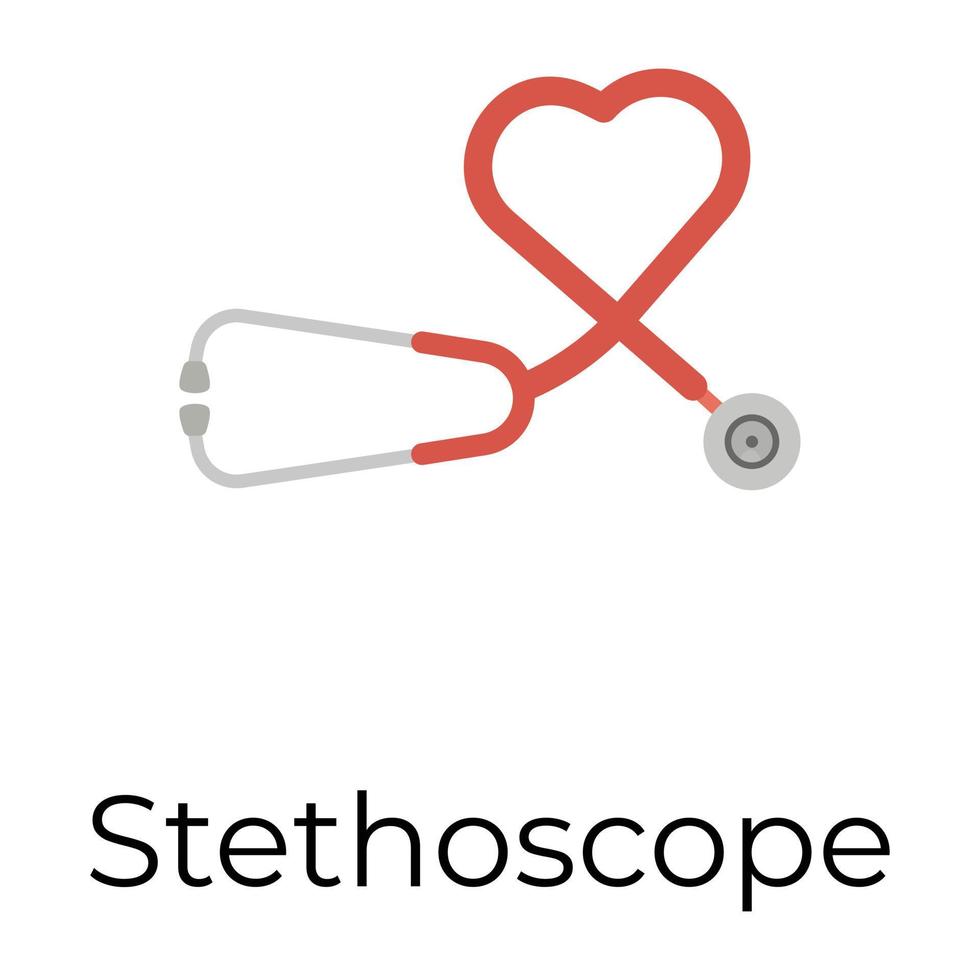 concepts de stéthoscope à la mode vecteur