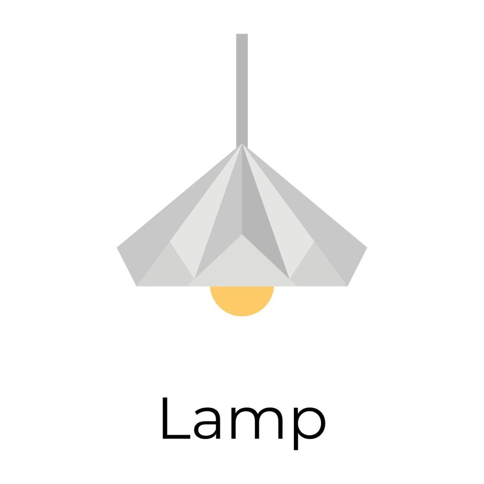 concepts de lampes à la mode vecteur