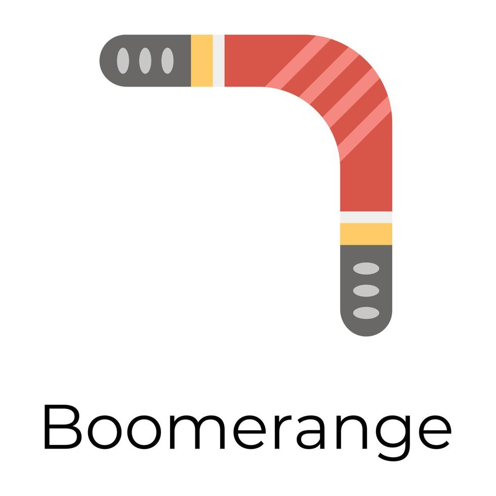 concepts de boomerang à la mode vecteur