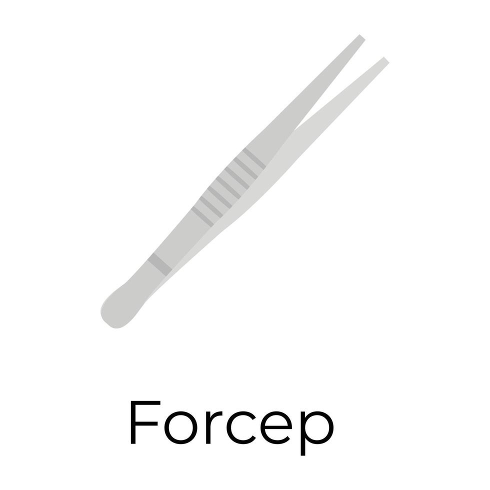 concepts de forceps à la mode vecteur