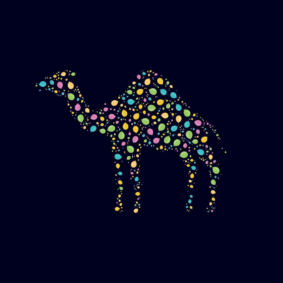 chameau pop art design animal vecteur