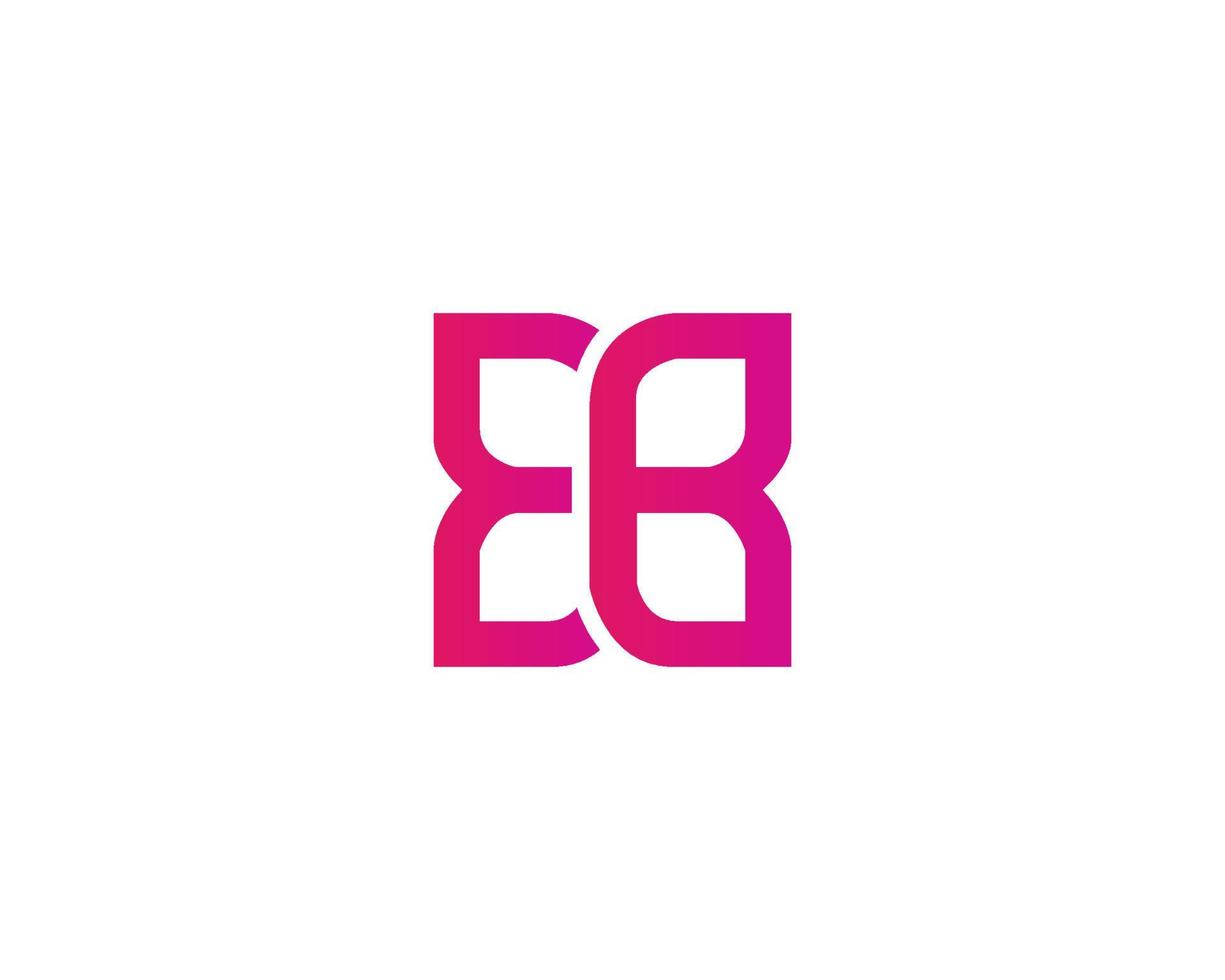 modèle vectoriel de conception de logo eb be