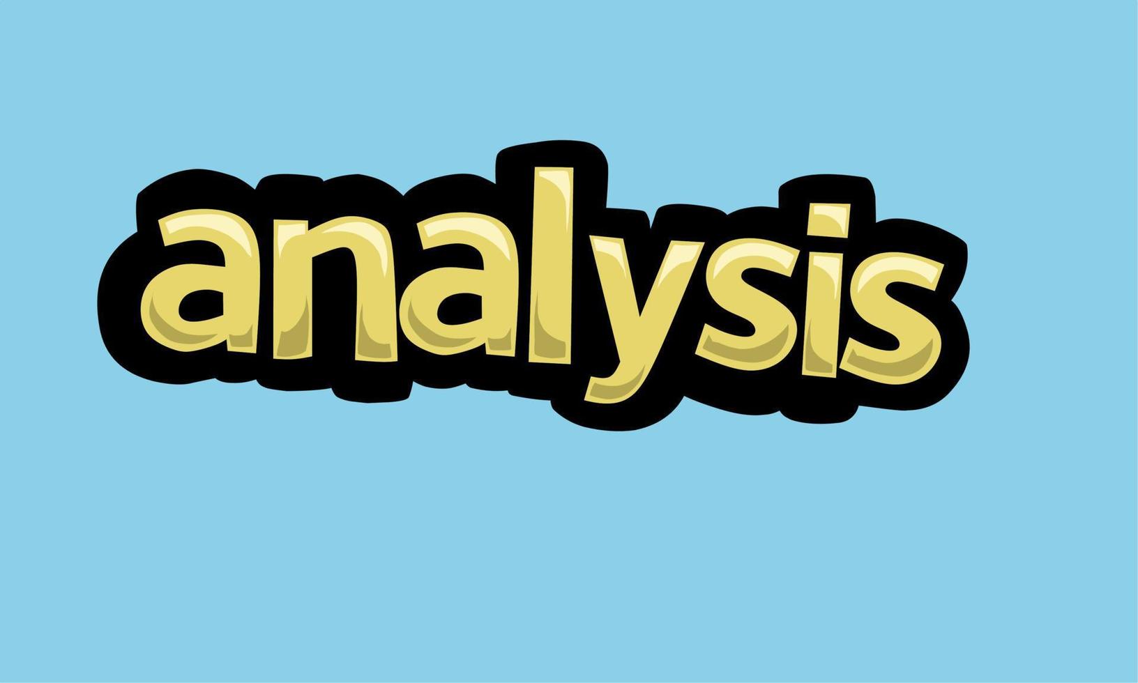 conception de vecteur d'écriture d'analyse sur fond bleu