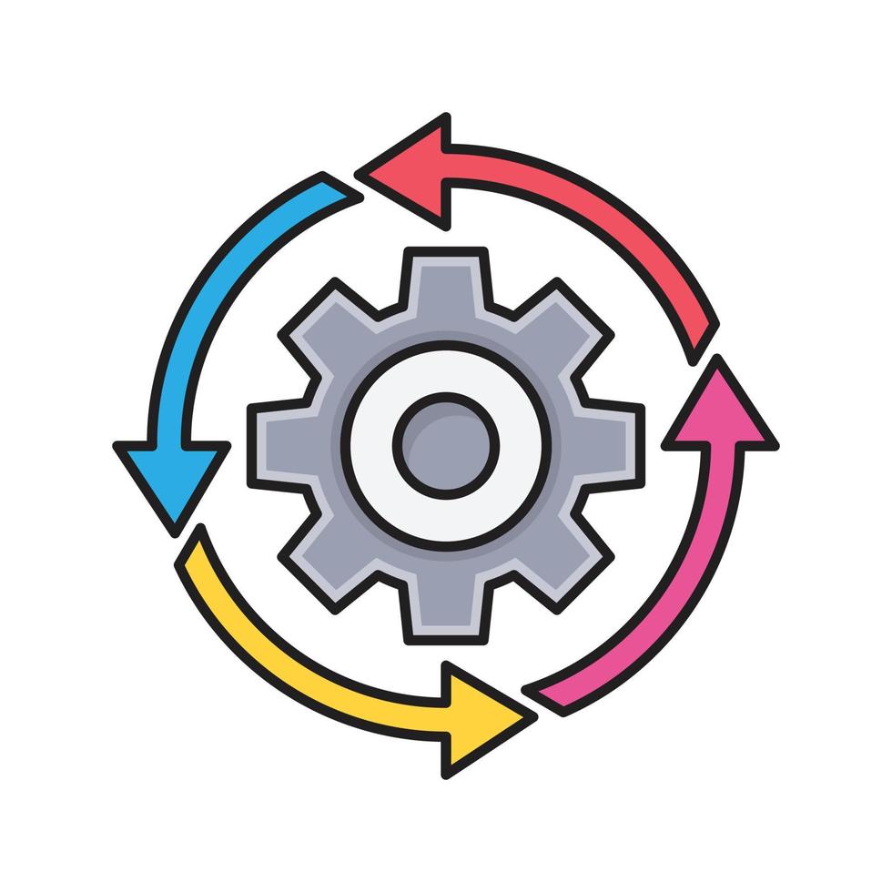 réglage de l'illustration vectorielle de rechargement sur un arrière-plan.symboles de qualité premium.icônes vectorielles pour le concept et la conception graphique. vecteur