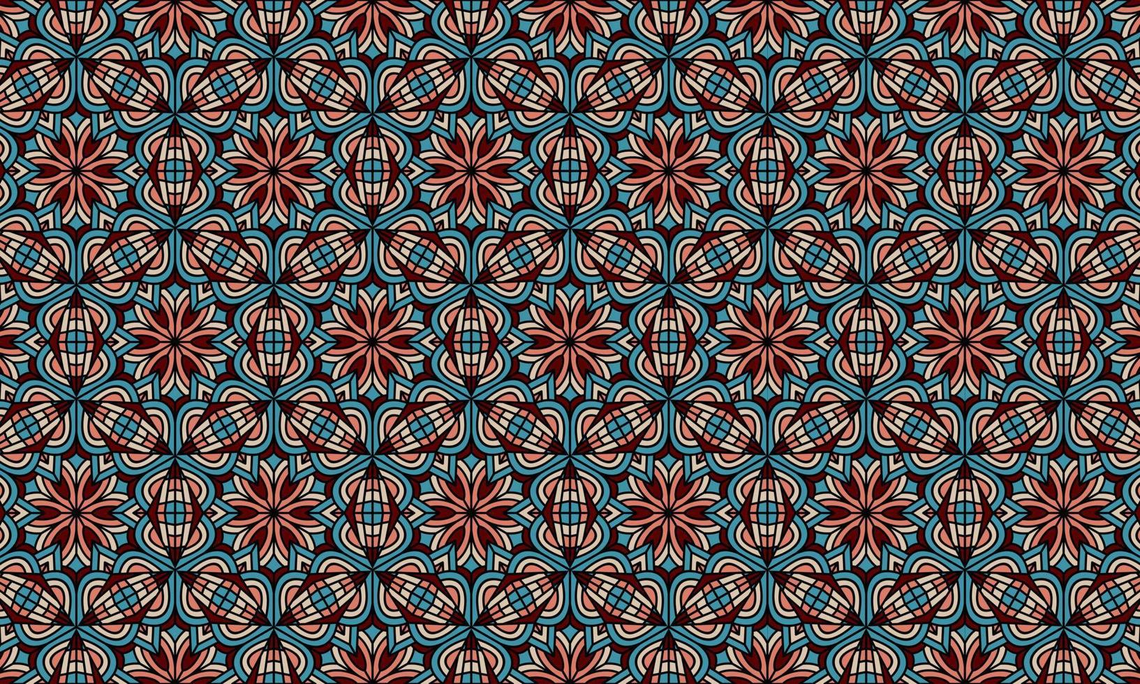 fond de motif ethnique batik moderne élégant vecteur