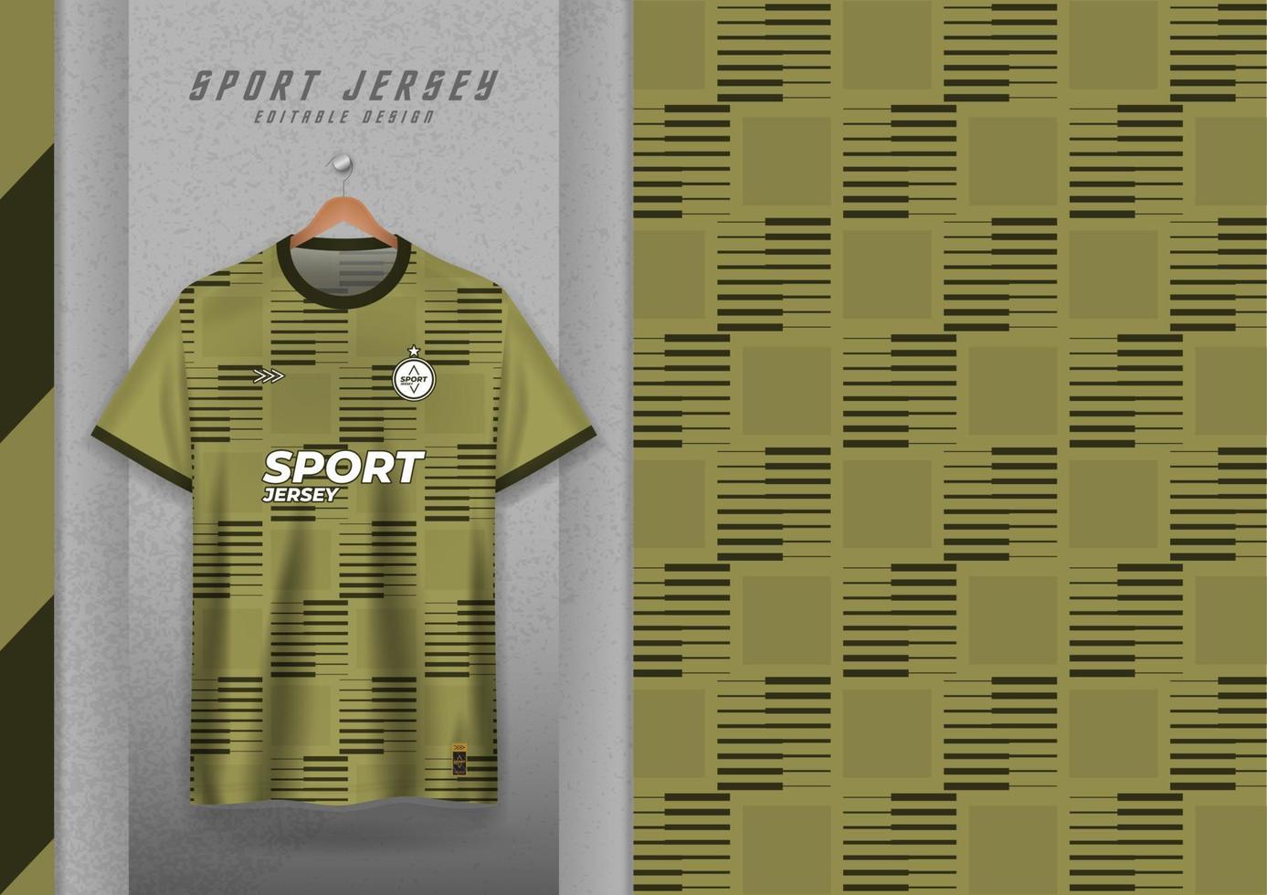conception de motifs en tissu pour t-shirts de sport, maillots de football, maillots de course, maillots, maillots de sport, vert armée. vecteur