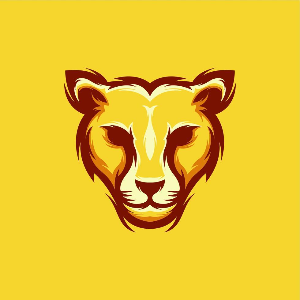 création de logo esport lion vecteur
