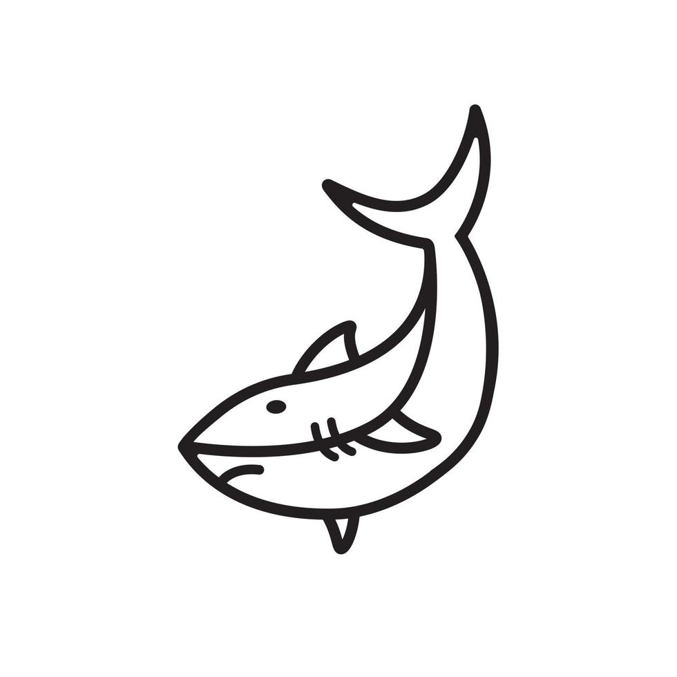 icônes de requin. vecteur de logo de requin animal. signe simple d'icône de requin. illustration de conception vectorielle d'icône de requin. requin animal