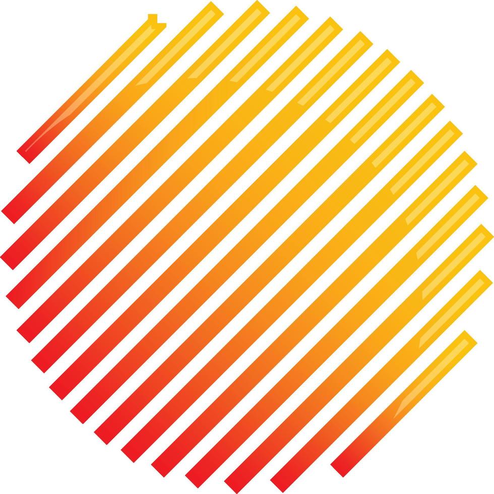cercle abstrait et illustration de logo de ligne dans un style branché et minimaliste vecteur