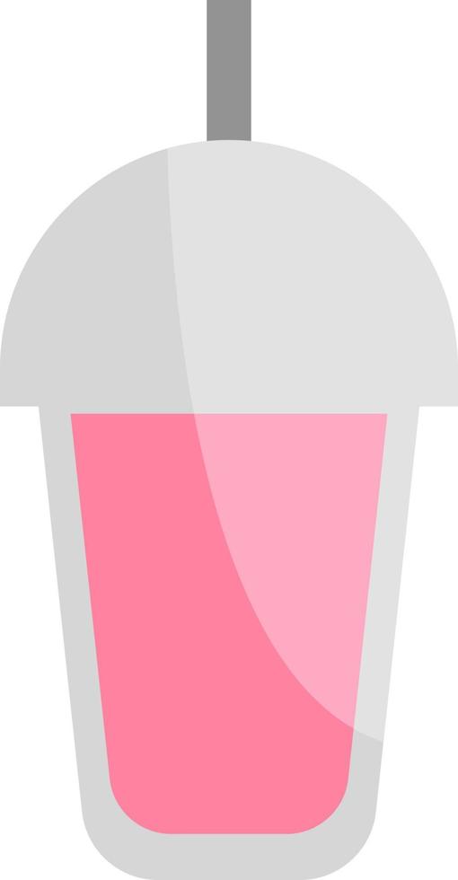 slushie rose, illustration, sur fond blanc. vecteur