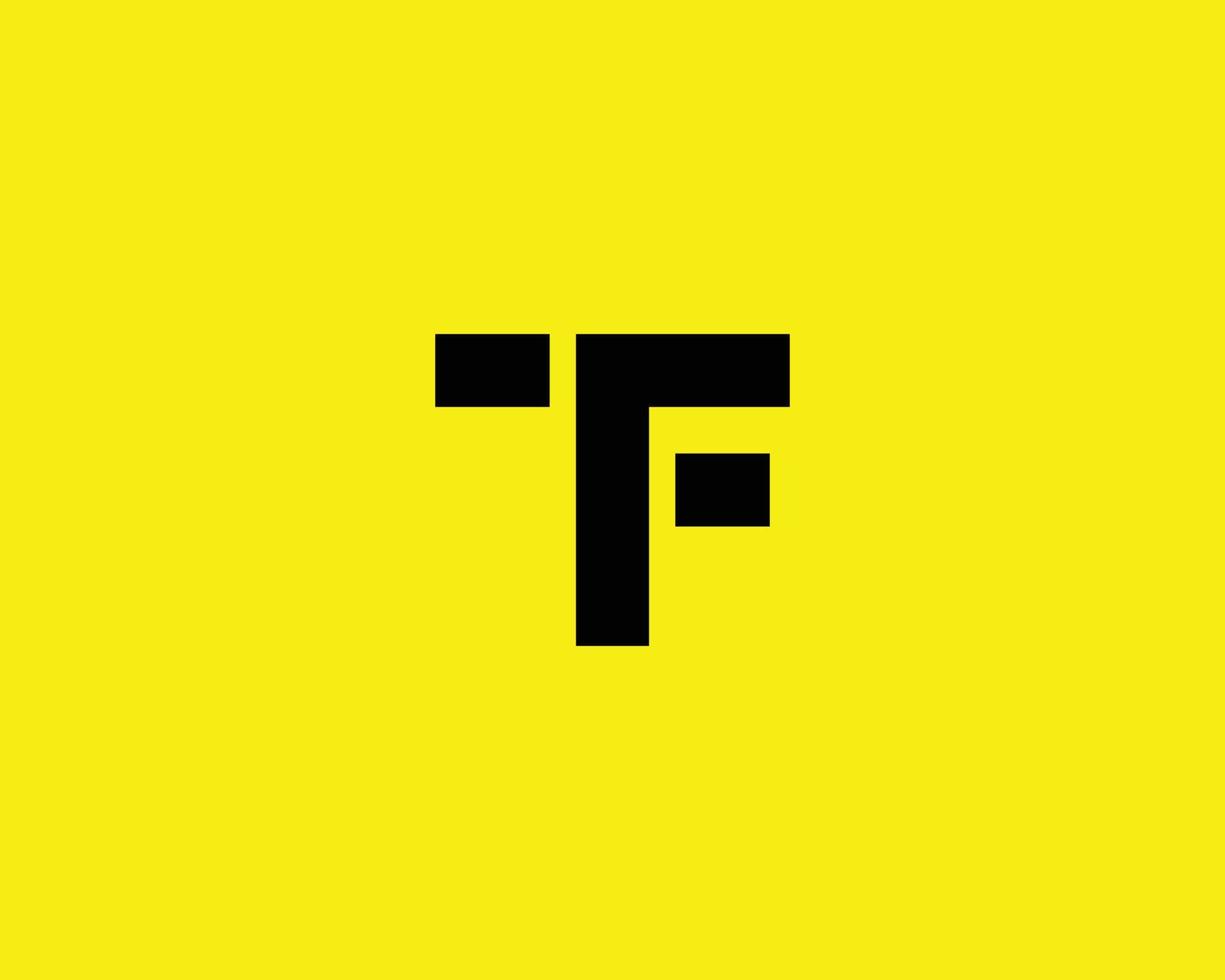 modèle vectoriel de conception de logo ft tf