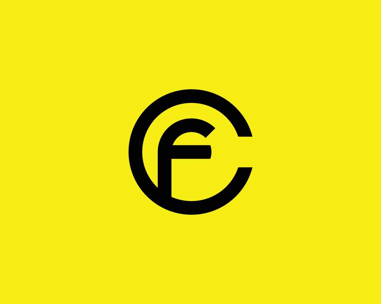 modèle de vecteur de conception de logo fc cf