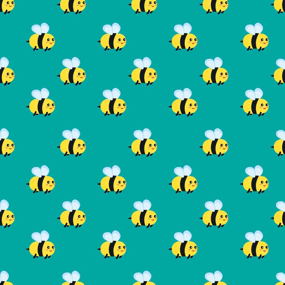 Modèle d'abeille, illustration, vecteur sur fond blanc