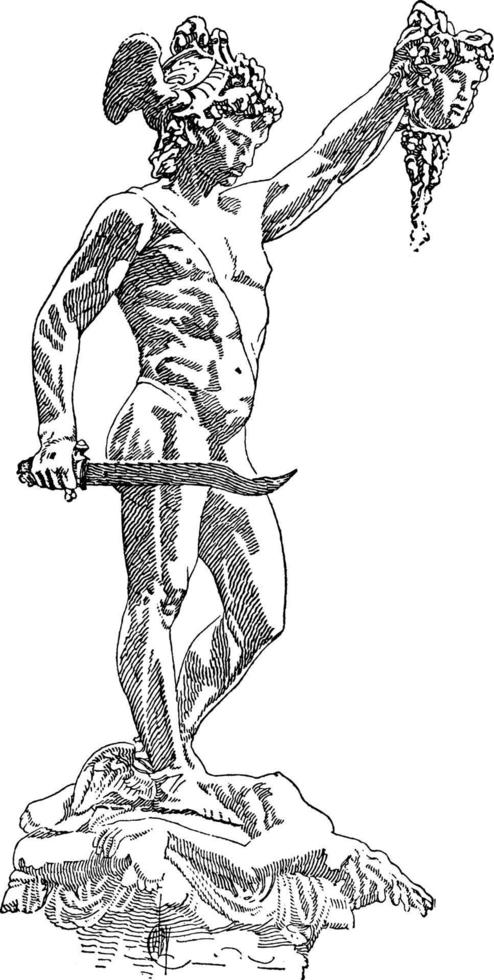 illustration vintage de persée. vecteur